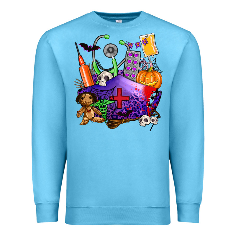 Zombie Nurse   Halloween Premium Sweatshirt by AdoDesignShop | Teevron