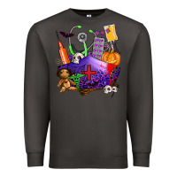 Smoke zombie nurse   halloween Premium Sweatshirt - AdoDesignShop
