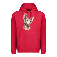 Cardinal Sphynx Cat Premium Hoodie - LillyAllenDesigns