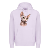 Lilac Sphynx Cat Premium Hoodie - LillyAllenDesigns