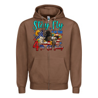 Chestnut stay fly for the 4 th of july Zipper Hoodie - Zillion Design Studio