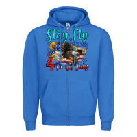 True Royal stay fly for the 4 th of july Zipper Hoodie - Zillion Design Studio