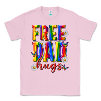 Bubblegum Pink free dad hugs Classic Tee - texasbilliewilder