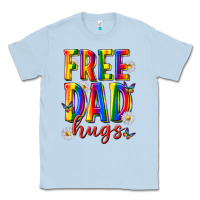 Dusty Blue free dad hugs Classic Tee - texasbilliewilder