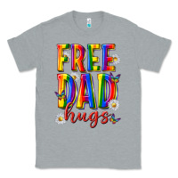 Heather Grey free dad hugs Classic Tee - texasbilliewilder