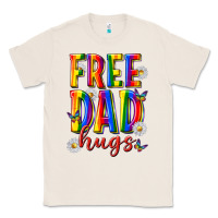 Natural free dad hugs Classic Tee - texasbilliewilder
