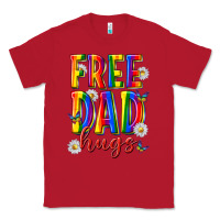 Red free dad hugs Classic Tee - texasbilliewilder