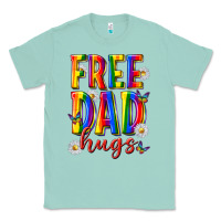 Seafoam free dad hugs Classic Tee - texasbilliewilder