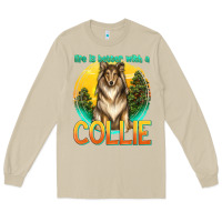 Mushroom life is better with a collie Long Sleeve Tee - texasbilliewilder