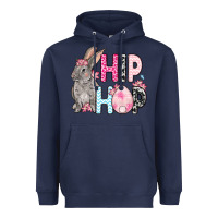Navy Easter Day Hip hop bunny Heavyweight Hoodie - OliviaCreatesArt
