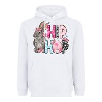 White Easter Day Hip hop bunny Heavyweight Hoodie - OliviaCreatesArt