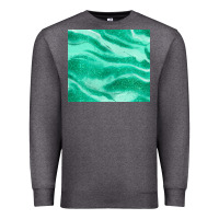 Charcoal Heather green glitter Premium Sweatshirt - JahusDesignShop