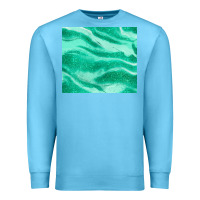 Ocean Blue green glitter Premium Sweatshirt - JahusDesignShop