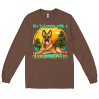 Chestnut life is better with a german shepherd Long Sleeve Tee - texasbilliewilder