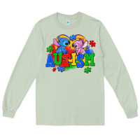 Matcha autism stitch with lilo Long Sleeve Tee - AdoDesignShop