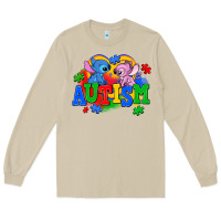 Mushroom autism stitch with lilo Long Sleeve Tee - AdoDesignShop