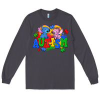 Smoke autism stitch with lilo Long Sleeve Tee - AdoDesignShop
