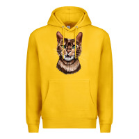 Lemon Bengal Cat Face Premium Hoodie - LillyAllenDesigns