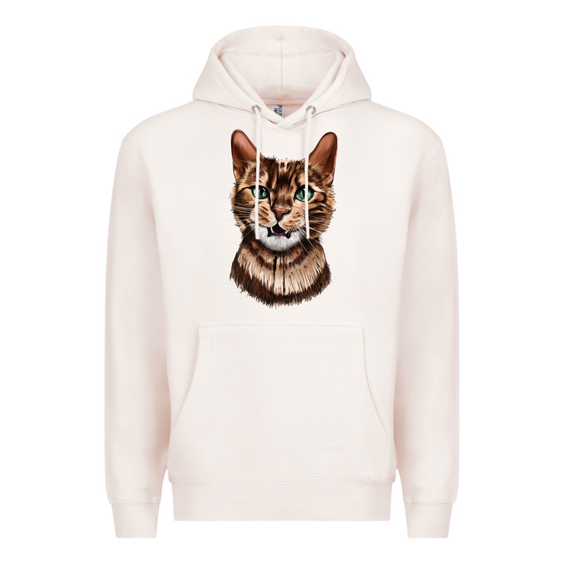 Bengal Cat Face Premium Hoodie by LillyAllenDesigns | Teevron