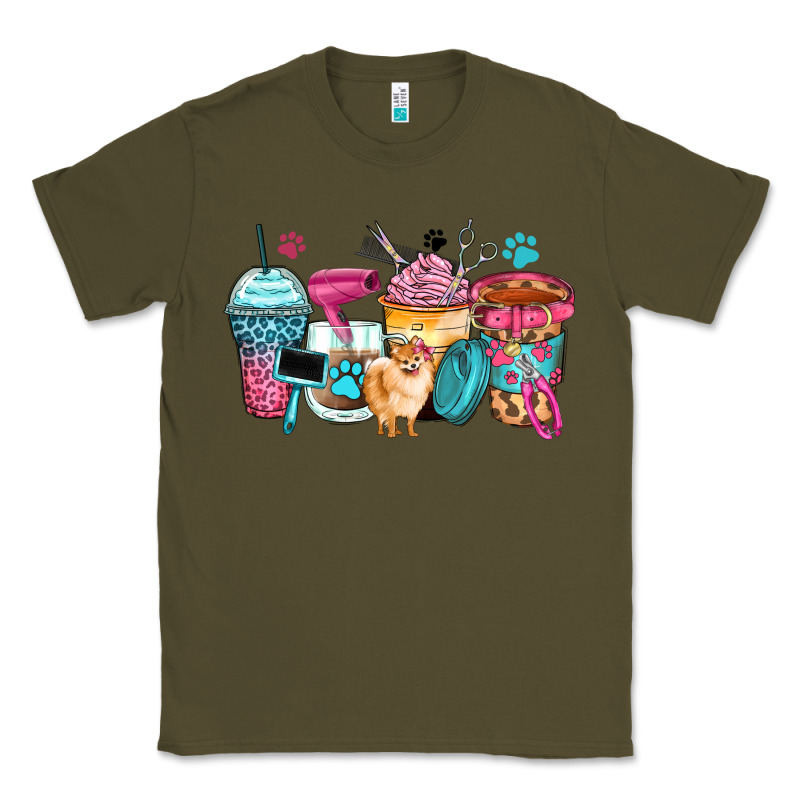 Pet Groomer Coffee Cups Classic Tee by Zillion Design Studio | Teevron