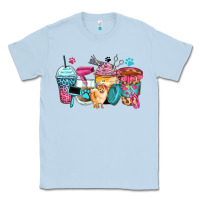 Dusty Blue pet groomer coffee cups Classic Tee - Zillion Design Studio