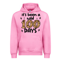 Fuchsia Pink its been a wild 100 days Urban Hoodie - MaliasSmallBusiness