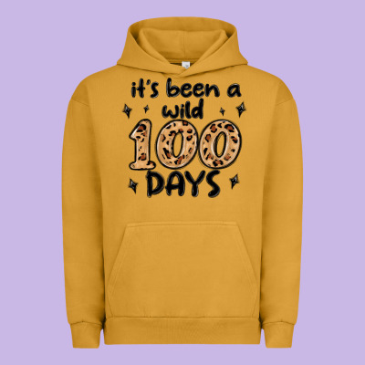 Its Been A Wild 100 Days Urban Hoodie Designed By Maliassmallbusiness
