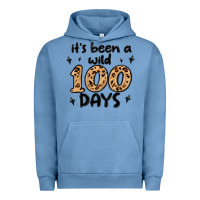 Pigment Pebble Blue its been a wild 100 days Urban Hoodie - MaliasSmallBusiness