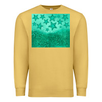 Antique Gold green glitter star Premium Sweatshirt - JahusDesignShop