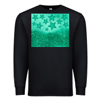 Black green glitter star Premium Sweatshirt - JahusDesignShop
