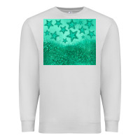 Dove Grey green glitter star Premium Sweatshirt - JahusDesignShop