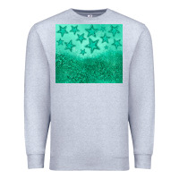 Heather Grey green glitter star Premium Sweatshirt - JahusDesignShop