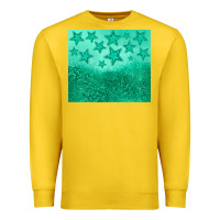 Lemon green glitter star Premium Sweatshirt - JahusDesignShop