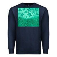 Navy green glitter star Premium Sweatshirt - JahusDesignShop