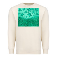 Sandshell green glitter star Premium Sweatshirt - JahusDesignShop