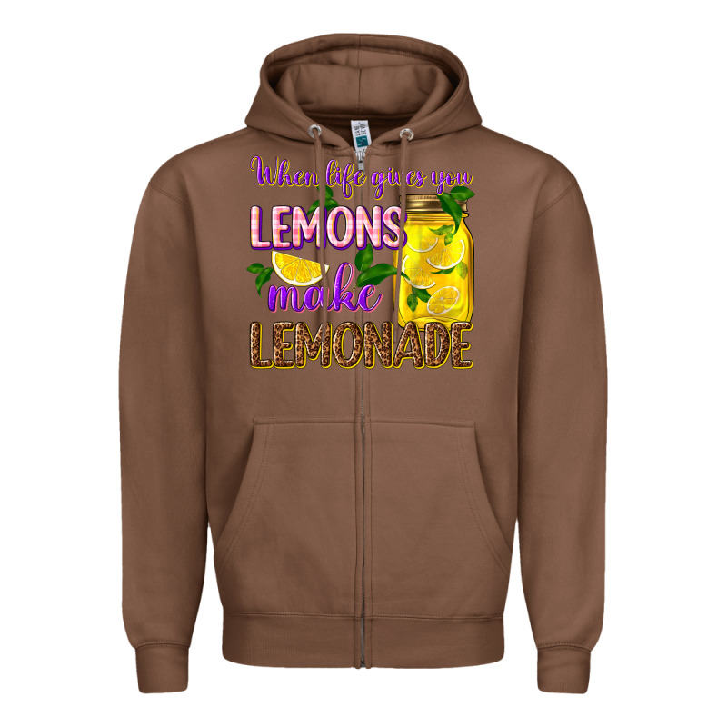 When Life Gives You Lemons Make Lemonade Zipper Hoodie by texasbilliewilder | Teevron