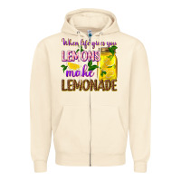 Sandshell when life gives you lemons make lemonade Zipper Hoodie - texasbilliewilder