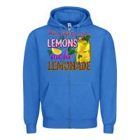 True Royal when life gives you lemons make lemonade Zipper Hoodie - texasbilliewilder