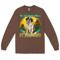 Chestnut life is better with a st.bernard Long Sleeve Tee - texasbilliewilder