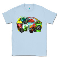 Dusty Blue monster truck coffee cups Classic Tee - Zillion Design Studio