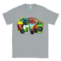 Heather Grey monster truck coffee cups Classic Tee - Zillion Design Studio