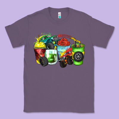 Classic Tee monster truck coffee cups