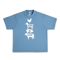 Pebble Blue Friend Not Food Urban Heavy Tee - Bettercallsaul