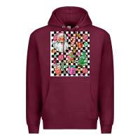 Burgundy pink christmas elementary Premium Hoodie - AdoDesignShop