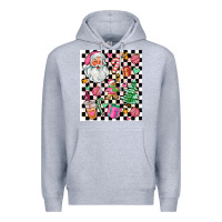 Heather Grey pink christmas elementary Premium Hoodie - AdoDesignShop