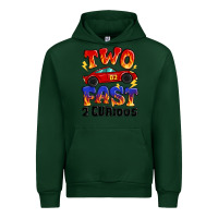 Forest Green two fast two curious boys birthday racing car Urban Hoodie - MaliasSmallBusiness
