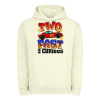 Pigment Pistachio two fast two curious boys birthday racing car Urban Hoodie - MaliasSmallBusiness