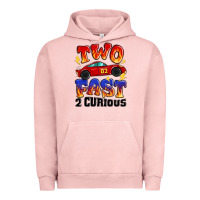 Pigment Salmon two fast two curious boys birthday racing car Urban Hoodie - MaliasSmallBusiness