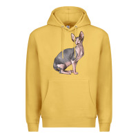 Antique Gold Sphynx Cat Premium Hoodie - LillyAllenDesigns