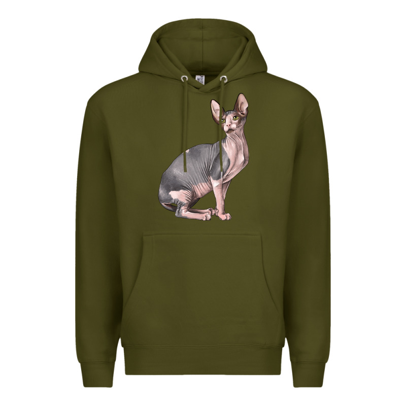 Sphynx Cat Premium Hoodie by LillyAllenDesigns | Teevron